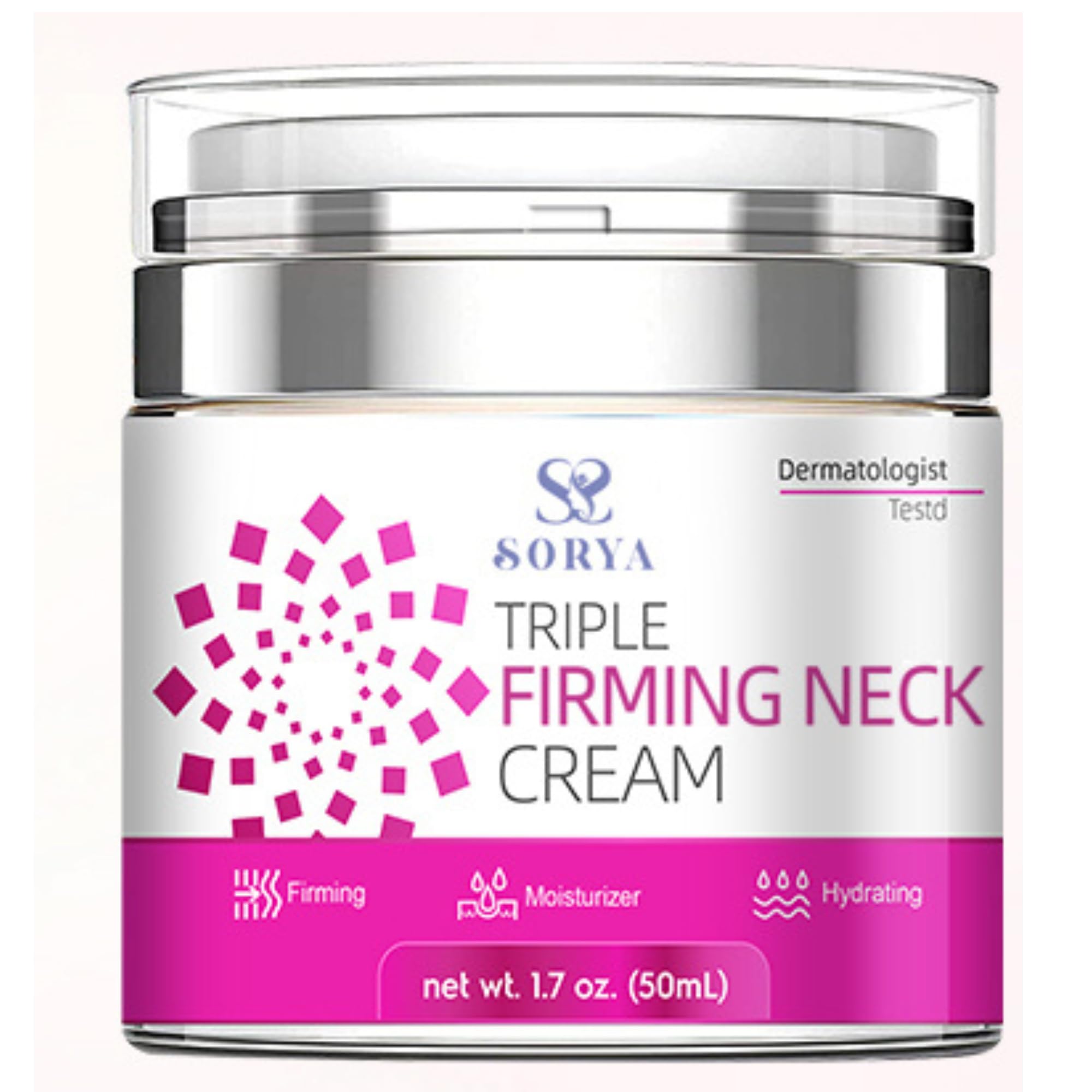 SORYA Neck Firming Moisturizer with Retinol, Collagen & Hyaluronic Acid – Anti-Aging Cream to Help Smooth the Look of Wrinkles & Crepey Skin –