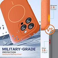 Vista 124 de Miracase Funda diseñada para iPhone 13 Pro Max con protector de pantalla, [forro de microfibra suave antiarañazos], funda protectora de silicona