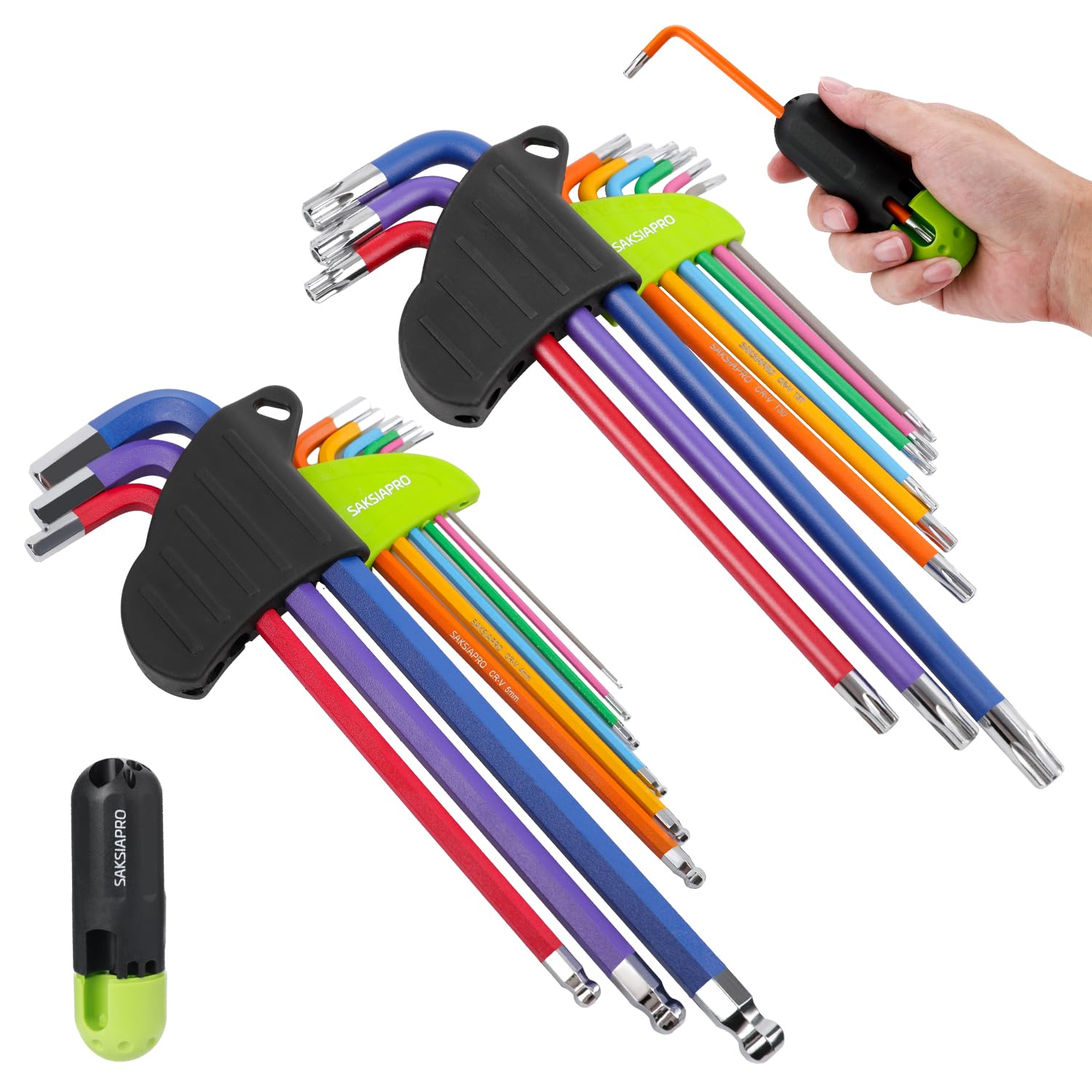 keekee⭐︎ SAKSIAPRO Allen Wrenches Sets, 19pcs Allen Key Set with Ball