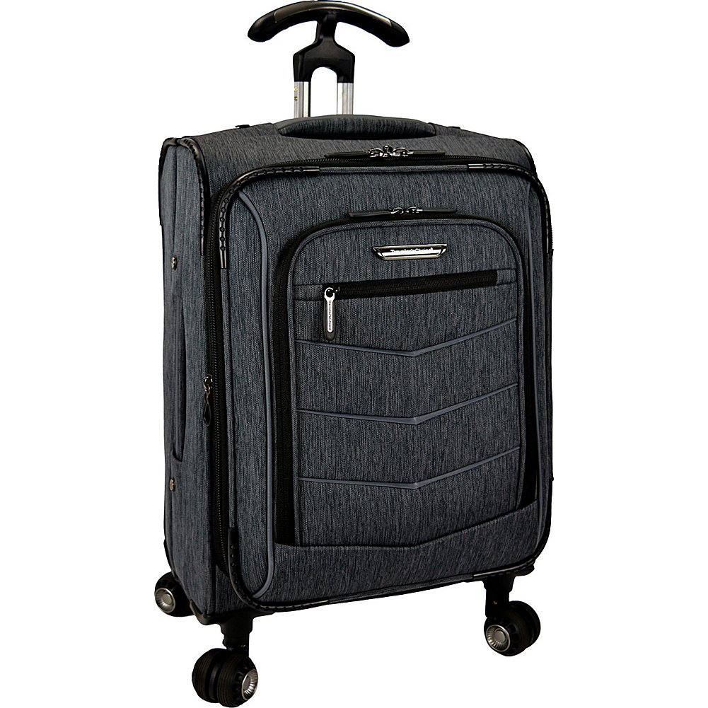 Traveler's Choice Silverwood Softside T-Cruiser Expandable Spinner Luggage, Gray, Carry-on 21-Inch
