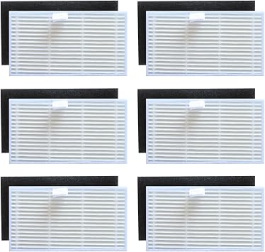 HEPA Filter Cleaner Replacement Parts Accessories Compatible with Monsga MS1 MAX,Vacuum Accessories,6 Pack6 HepaFilter+6 Foam Filter
