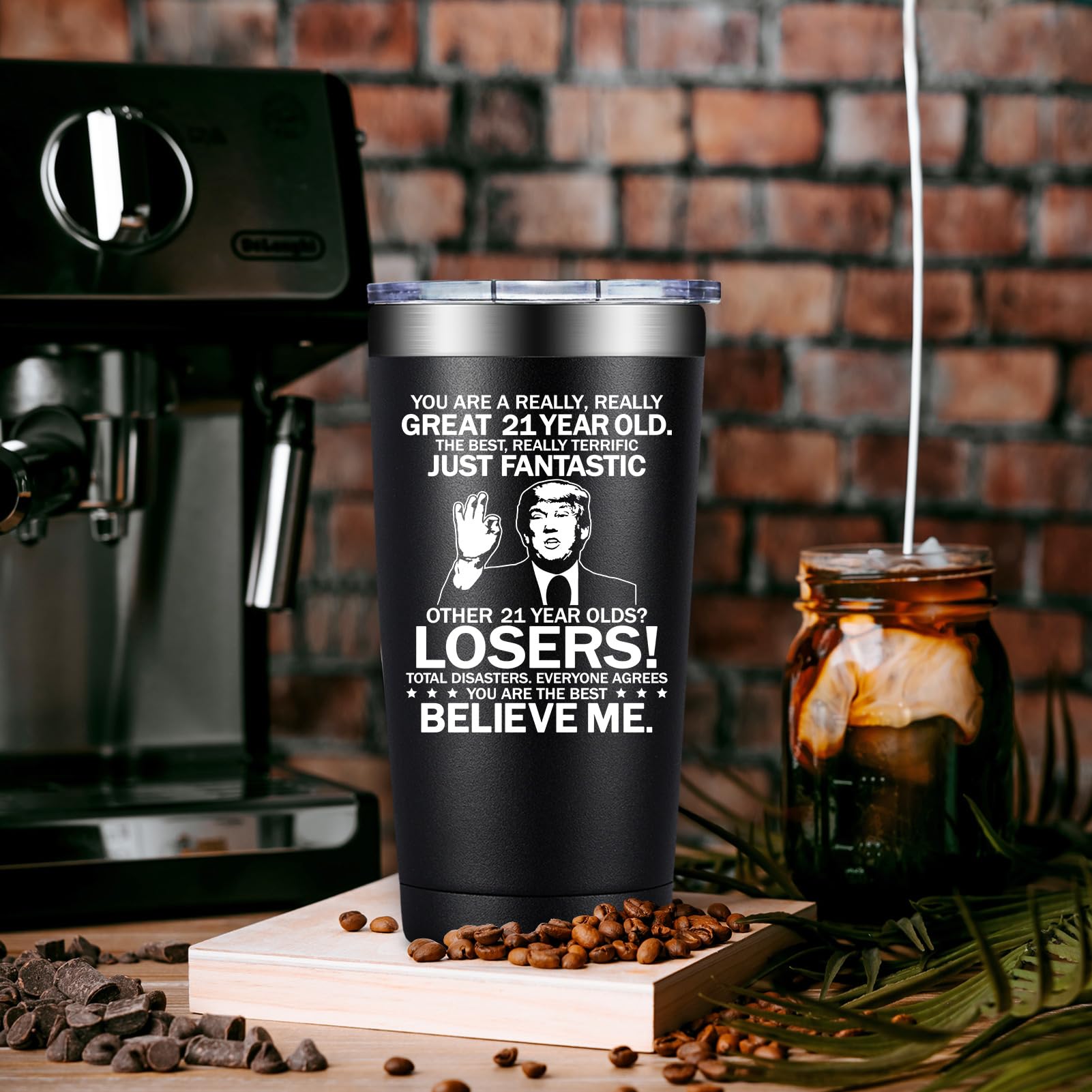 21st Birthday Gifts for Him - 21st Birthday Gift Ideas - Great 21 Year Old - 21 Birthdays Decorations for Him, Men, Son - 2005 20oz Tumbler