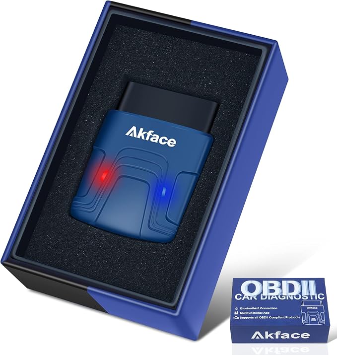 Akface OBD2 Scanner Bluetooth for iOS, BLE OBD II Car Code
