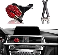 Vista 1 de Decoración de auto en estilo bling, dijes de broche para ventilación de aire, accesorio de cristal para interior de auto, dijes de decoración