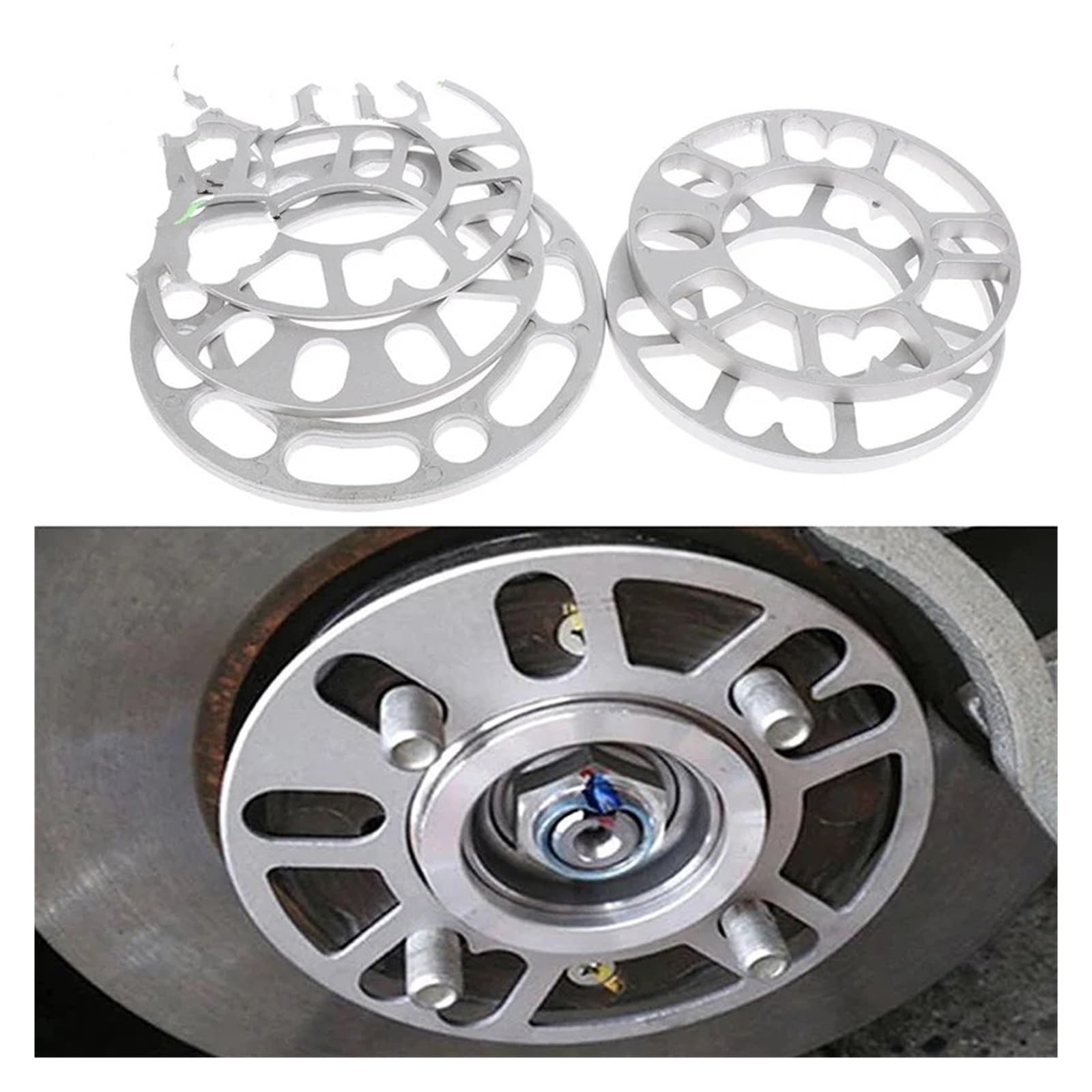 distanziale mozzo Accessori Per Auto Da 3/5/6/8/10 Mm | Materiale Lega di alluminio 3/5/6/8/10 mm(8mm)