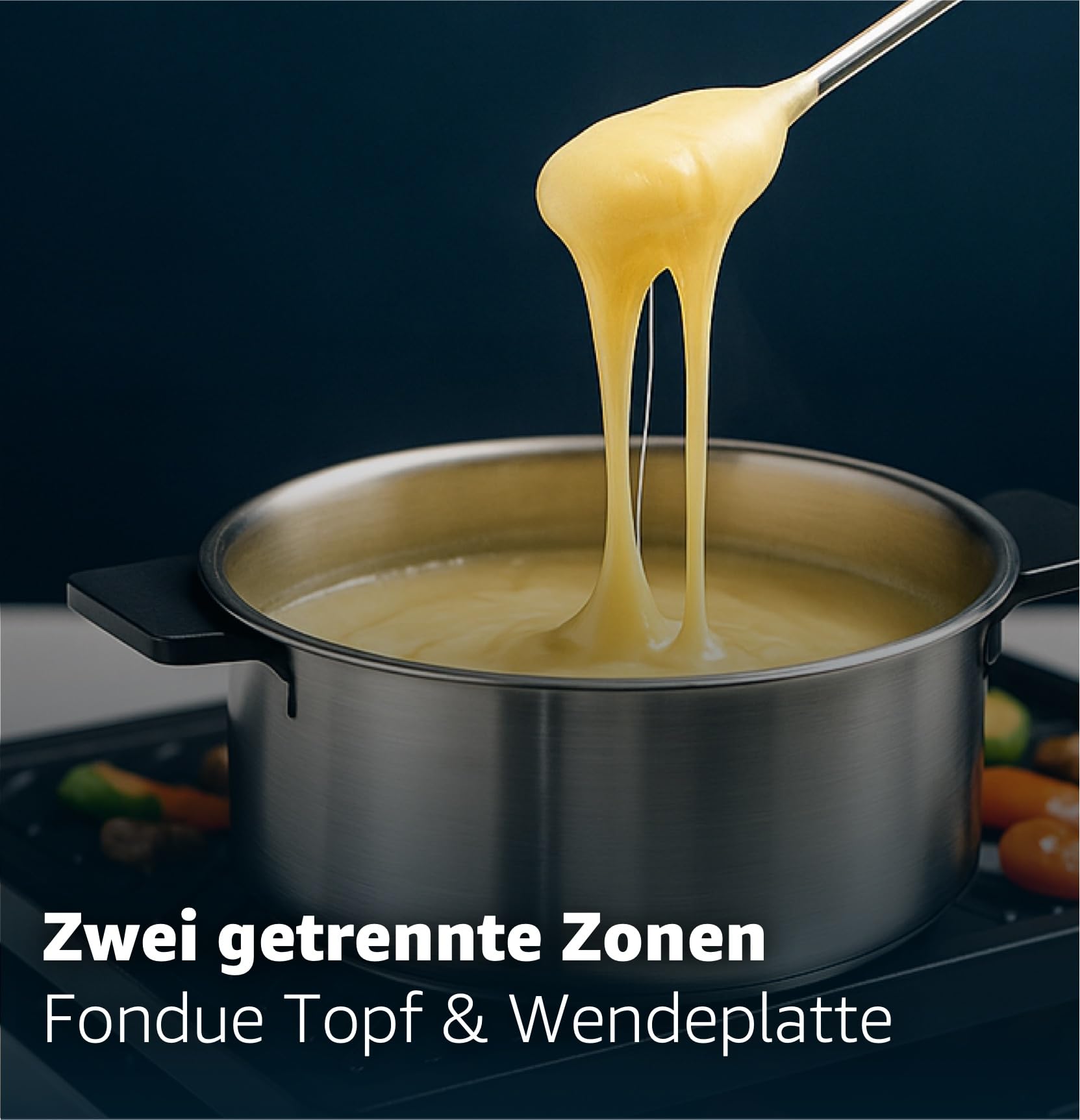 Set à fondue pour 8 personnes - Avec casserole et plaque de cuisson - Avec poêlons et grattoir