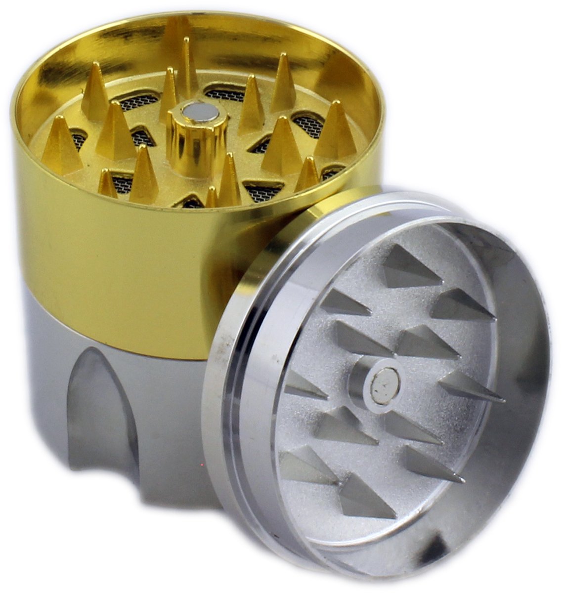 GYD Grinder Revolver Munition Tarn 3-TLG Amsterdam - Ø45mm H80mm Crusher mit Skuff-Deck