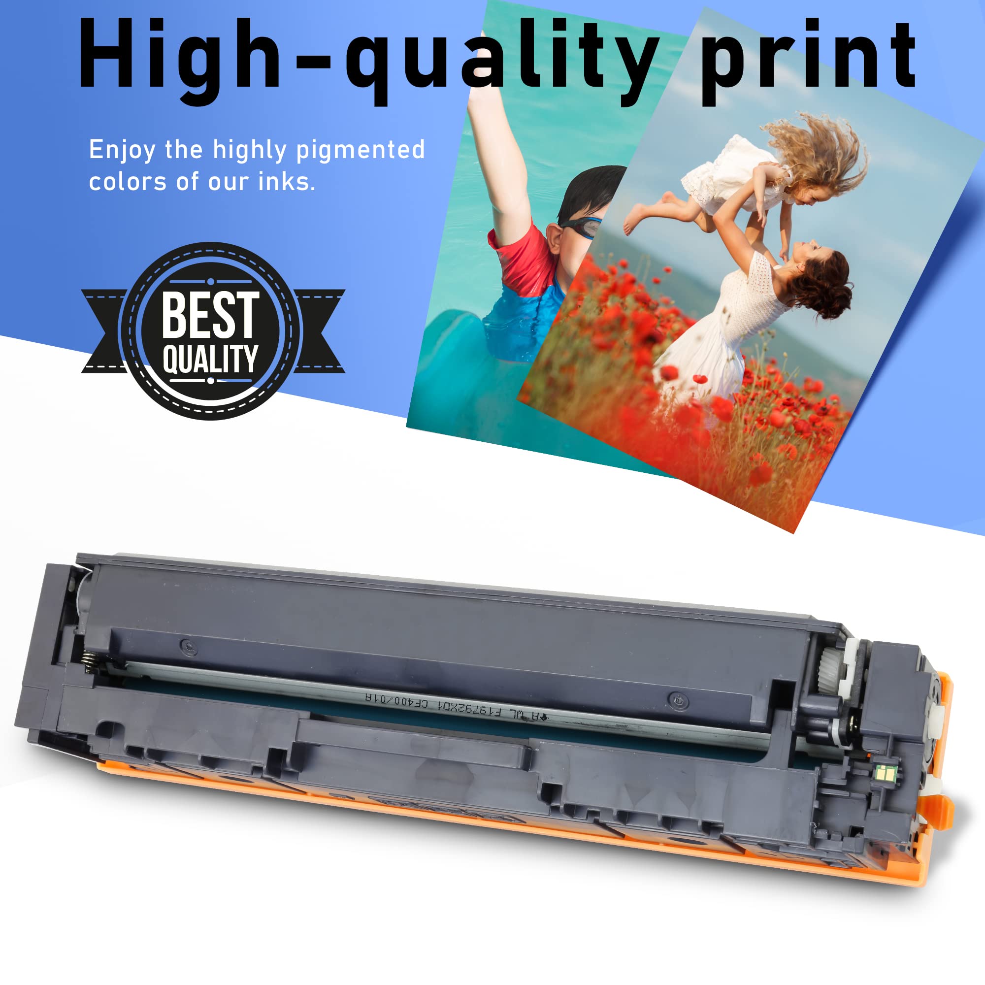 PRESTIGE CARTRIDGE 203X CF540X Compatible Toner Cartridge for HP Color Laserjet Pro MFP M281fdw M281fdn M280nw M254dw M254nw M254dn - Image 4