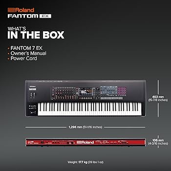 Amazon.com: Roland FANTOM 7 EX Synthesizer | Midline FANTOM with Amazon.com: Roland FANTOM 7 EX Synthesizer | Midline FANTOM with