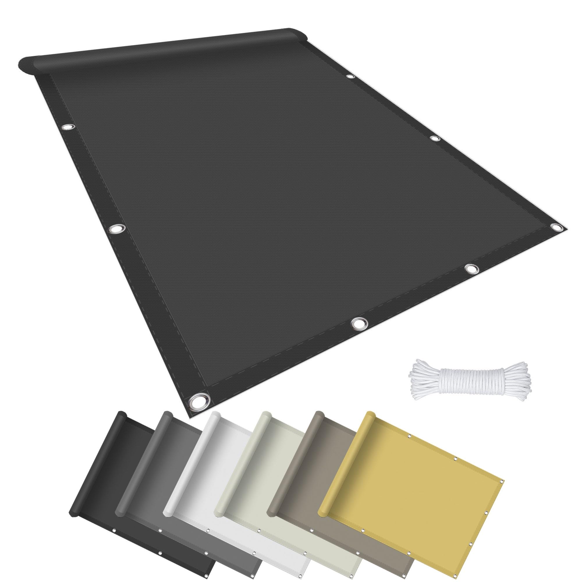 Tenda A Vela 160x160 Cm | Impermeabile Con Protezione UV 98% | Per Giardino, Terrazzo E Campeggio - Foto 2