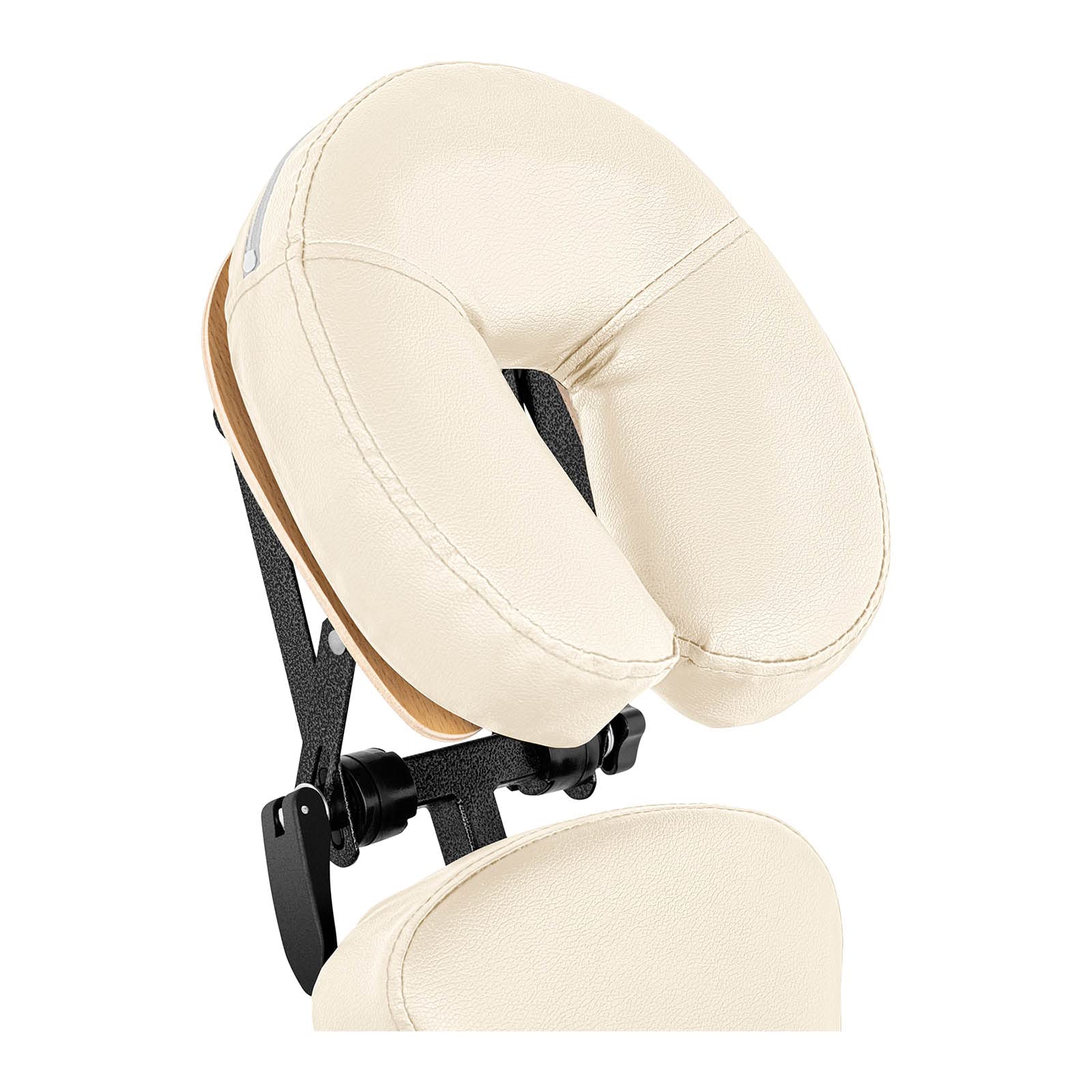 Physa Silla de Masaje Portátil Sillón de Cosmética Physa Montpellier Beige (Estructura de Acero, Tapicería en PVC, hasta 160 kg, Beis)