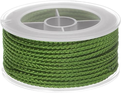 Miniatura 8 de HARFINGTON Cordón de hilo de nailon para cuentas de 0.157 in, cuerda de nailon trenzado extrafuerte para manualidades, pulseras, joyería,