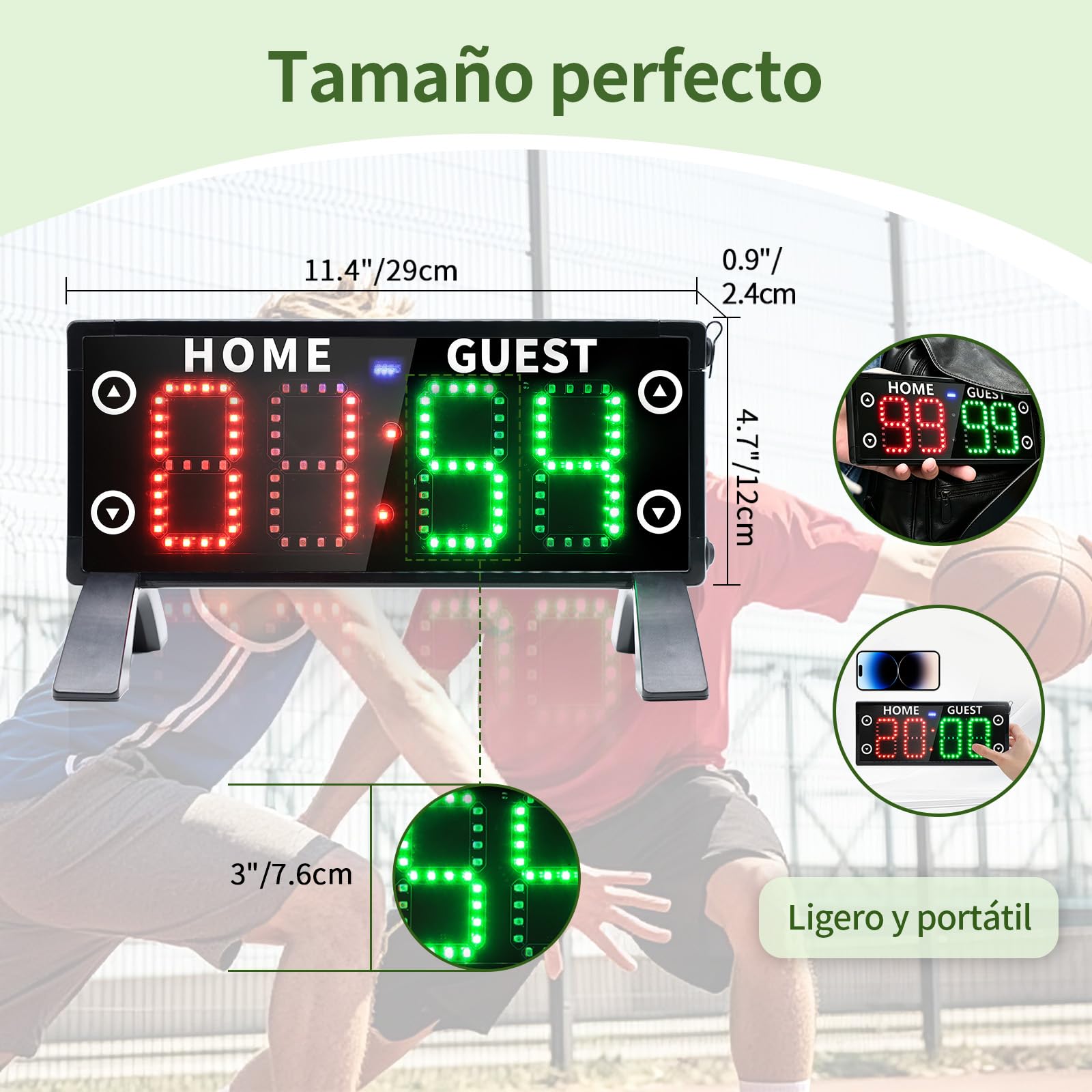 Marcador digital táctil portátil LED electrónico
