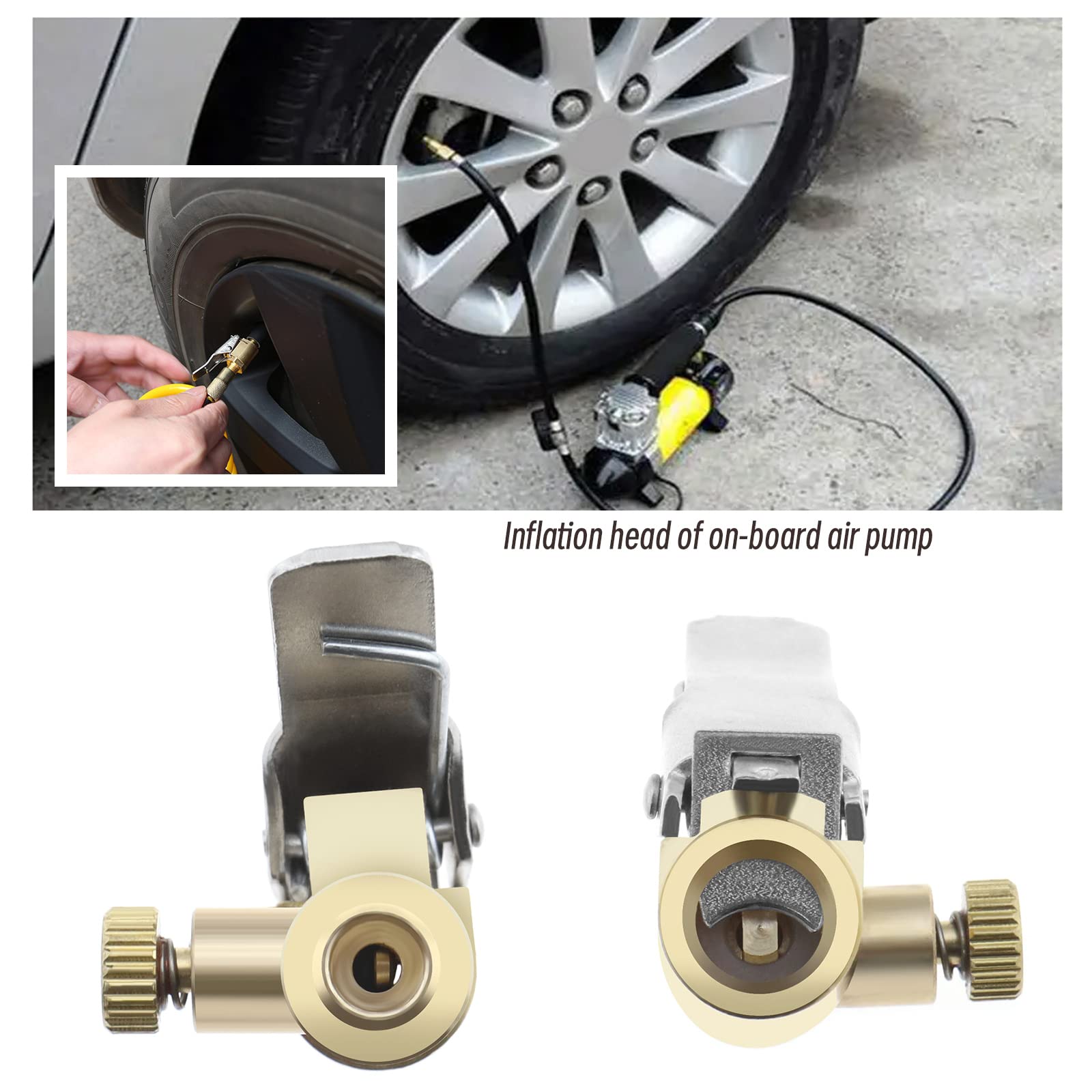 2 szt. adapter zaworu pompy do opon zamiennik dźwigni zaworu samochodowego wtyczka mosiężny zawór opony klips do pompy powietrza akcesoria do samochodów ciężarowych