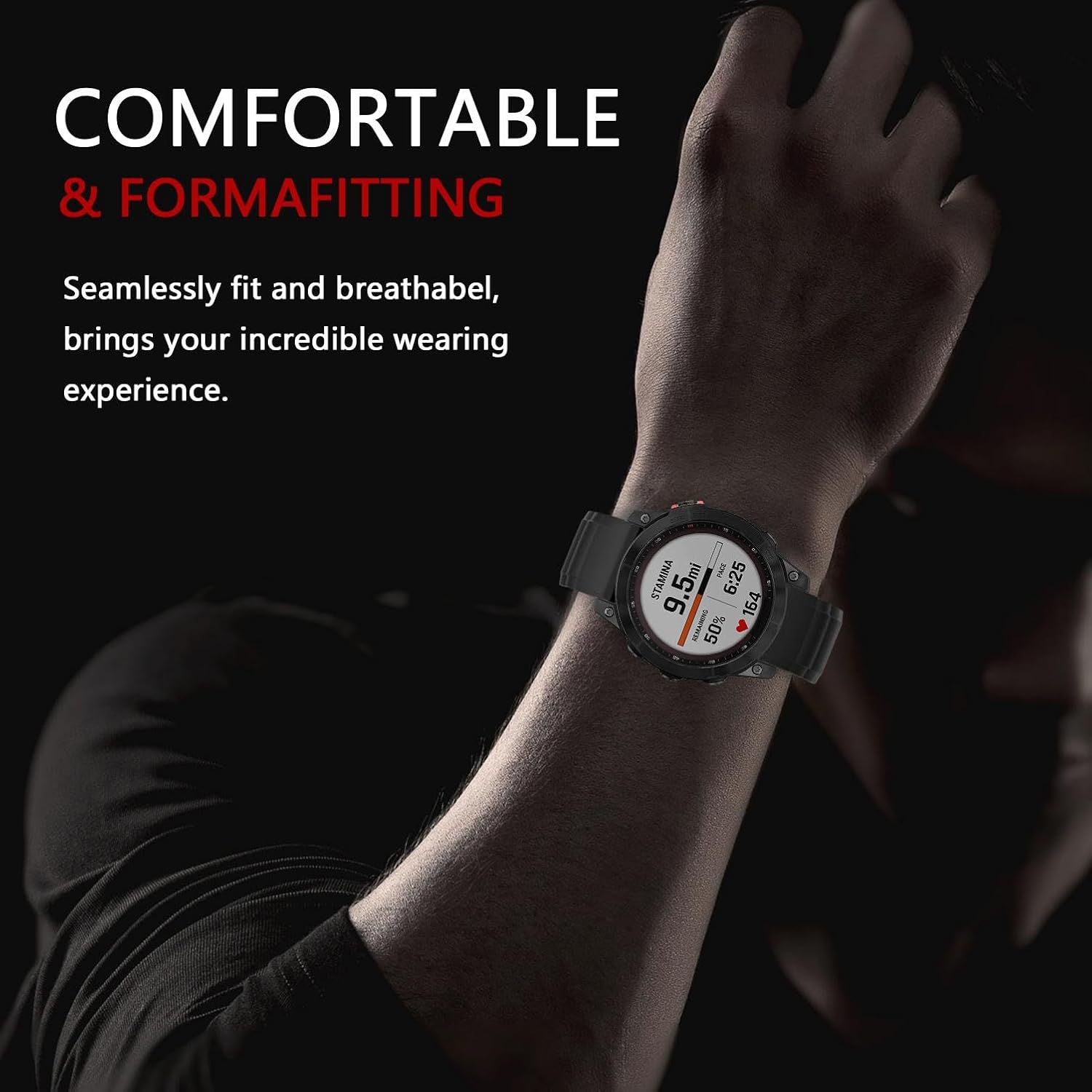 Abanen Titanium Quick Fit 22mm Watch Band for Garmin Fenix 8 / epix Pro/Tactix 8 (47mm), Lightweight Metal Wrist Strap with Stainless Steel Buckle for Fenix 7/6/5,Descent G2 - Image 8