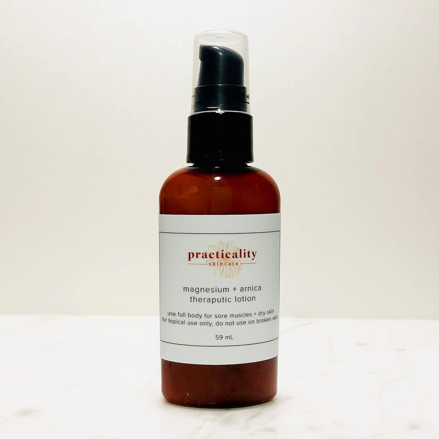 Practicality Magnesium and Arnica Therapeutic Lotion | Magnesium and Arnica Lotion for Muscle Comfort | for Muscle Massage and Relaxation | 1 Pc