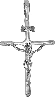 Mens sterling silver crucifix and chain Outlet
