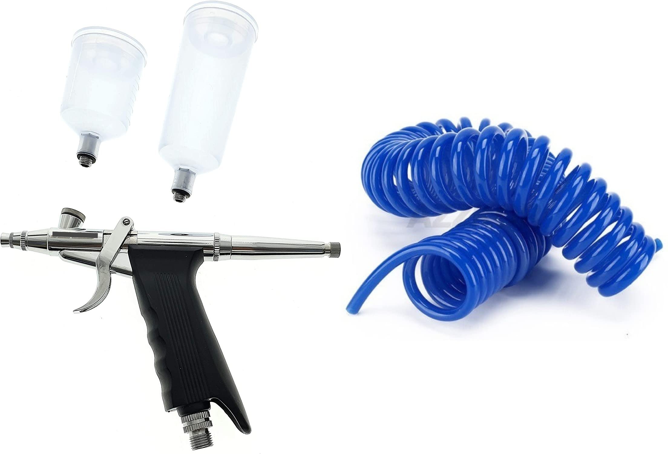 MAXAIR Artistic Air Brush/Air Spray Gun for Paint, Tatoo, Makeup & Bakery use Air Sprayer Single Action 0.3mm with 20ml & 40ml Cups+ 5 MTR PU Pipe Spring type 8mm Combi Pack (B0BR5ZF4LR) Amazon Price History, Amazon Price Tracker