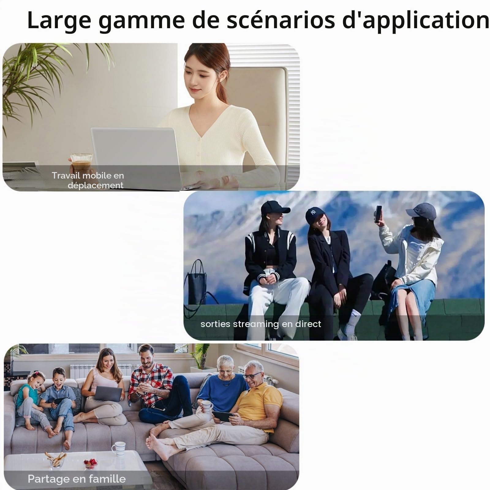 Routeur WiFi portable de voyage sans fil mobile haut débit point d'accès temporaire