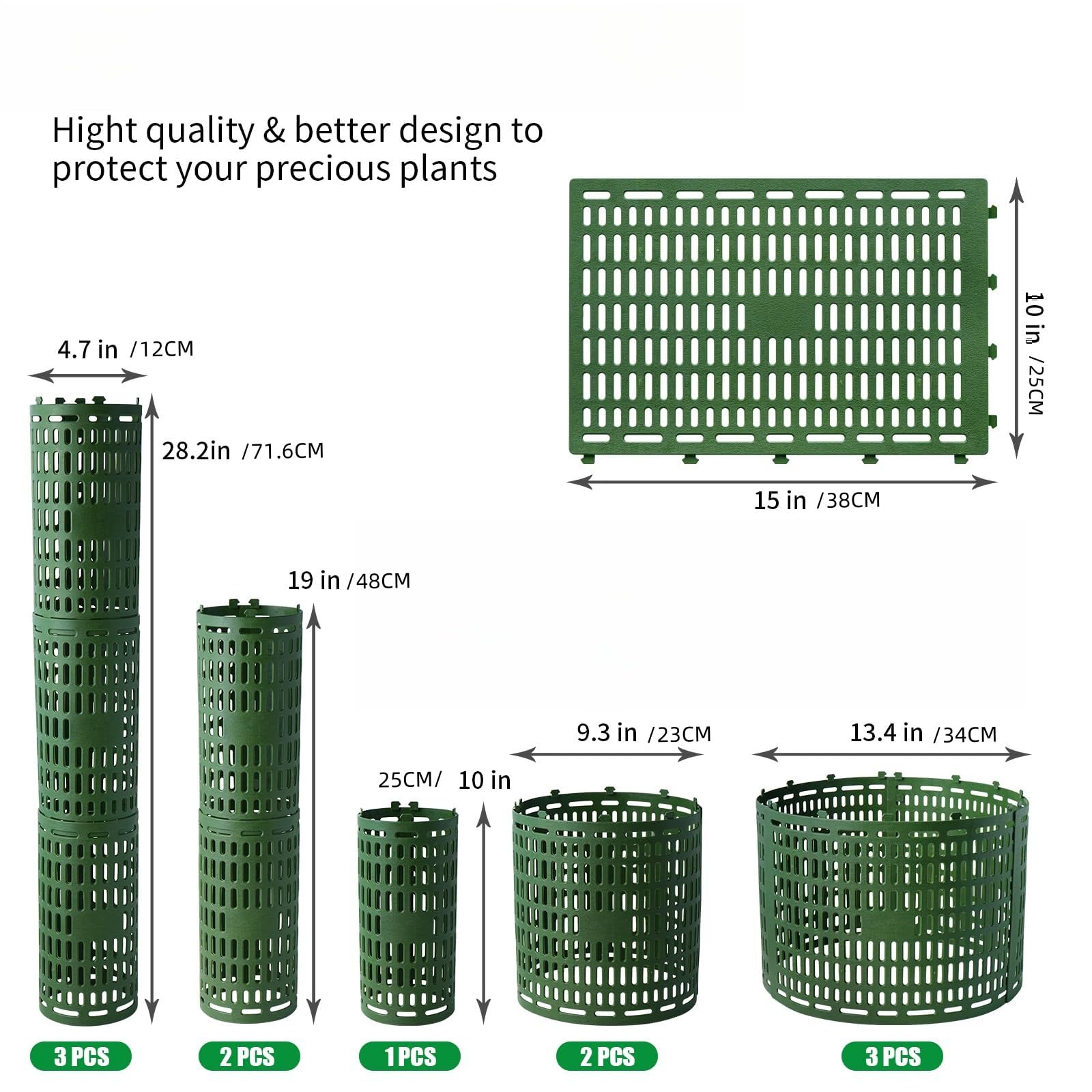 Wuyue Hua Tree Trunk Protector, 12PCS Tree Guards Trunk Protector with Twist Ties - Image 2