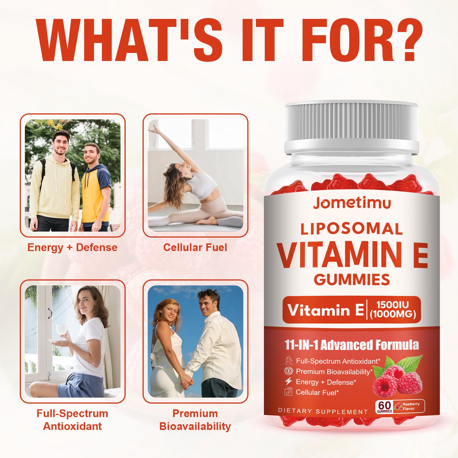 2 Pack Liposomal Vitamin E 1500IU & 1000mg of Alpha Lipoic Acid Gummies — Amazon image 4