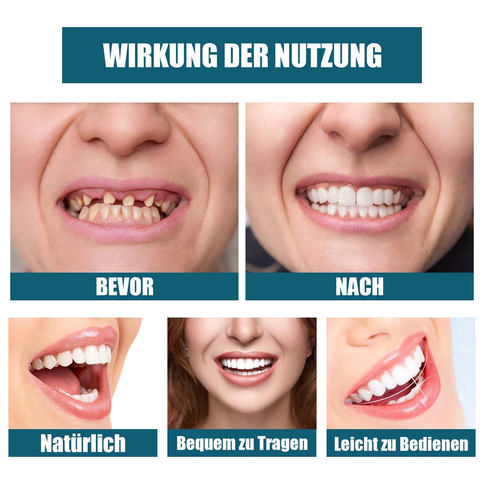 Silikowe i kosmetyczne protezy, tymczasowe protezy, zestaw Denture Reline Kit