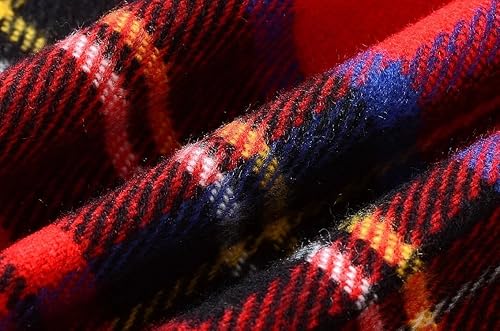 Miniatura 7 de Gilbins - Bufanda de invierno grande, cálida, de tartán, a cuadros, con sensación de cachemira, manta de 203 cm x 76 cm