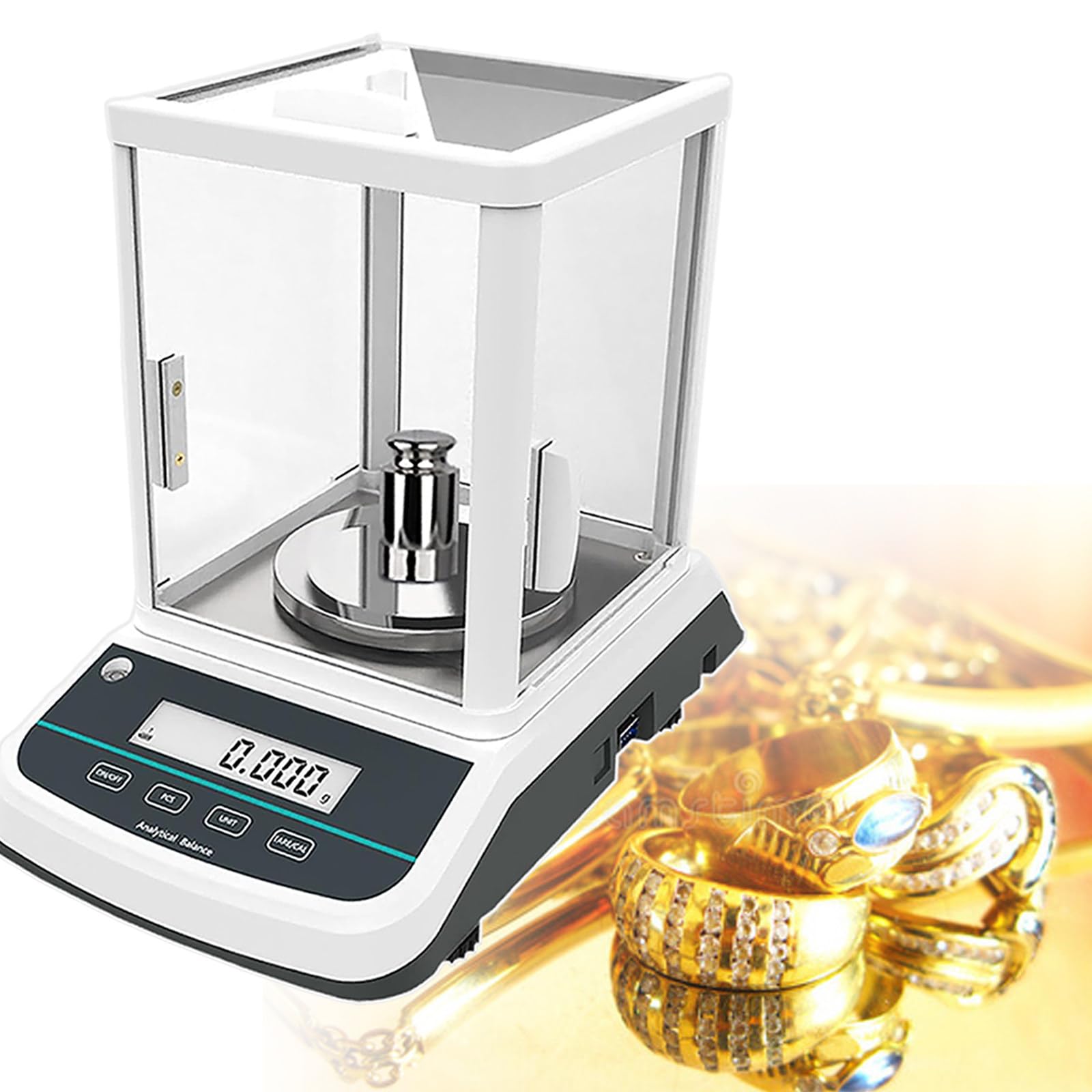 Balanza analítica Digital, báscula de Laboratorio, microbalanza electrónica, balanza de precisión, Rango de resolución 0,001 g (200g)