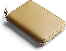Bellroy Folio Wallet compact leather folio/clutch wallet with space for cards, bills and coins, plus everyday essentials - Mustard