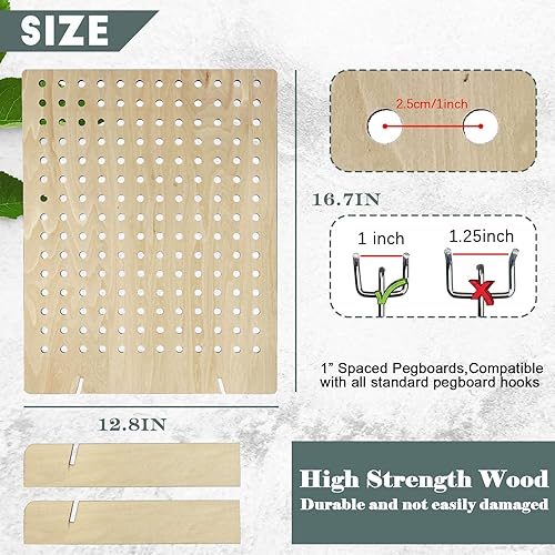 Miniatura 3 de AAiphuwew Paquete de 2 soportes de exhibición de madera para joyas, ferias de manualidades, collares, ventas, eventos de proveedores, herramientas,