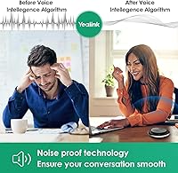 Vista 4 de Yealink Altavoz Bluetooth Micrófono de conferencia Equipos Certificado CP700 USB Full Duplex Algoritmo de reducción de ruido Oficina en casa 360°
