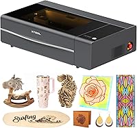 xTool P2S 55W CO2 Laser Cutter & Engraver: Dual 16MP Cameras, 3D Curved Engraving, Cuts 20mm Acrylic, Wood, Glass, Metal