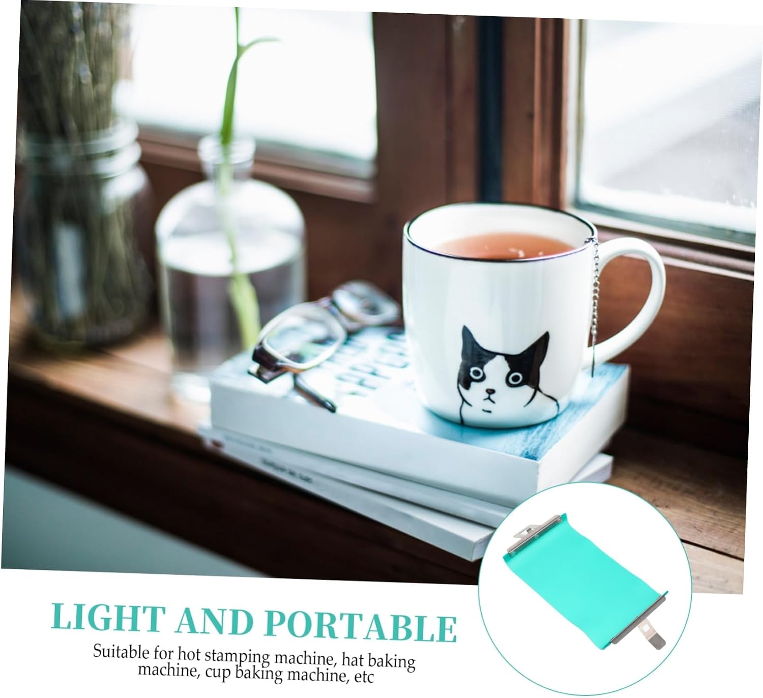 SHINEOFI 3pcs Mug Clamp for Printing Sublimation Machine Mug Clip Silicone Fixture for Crafts