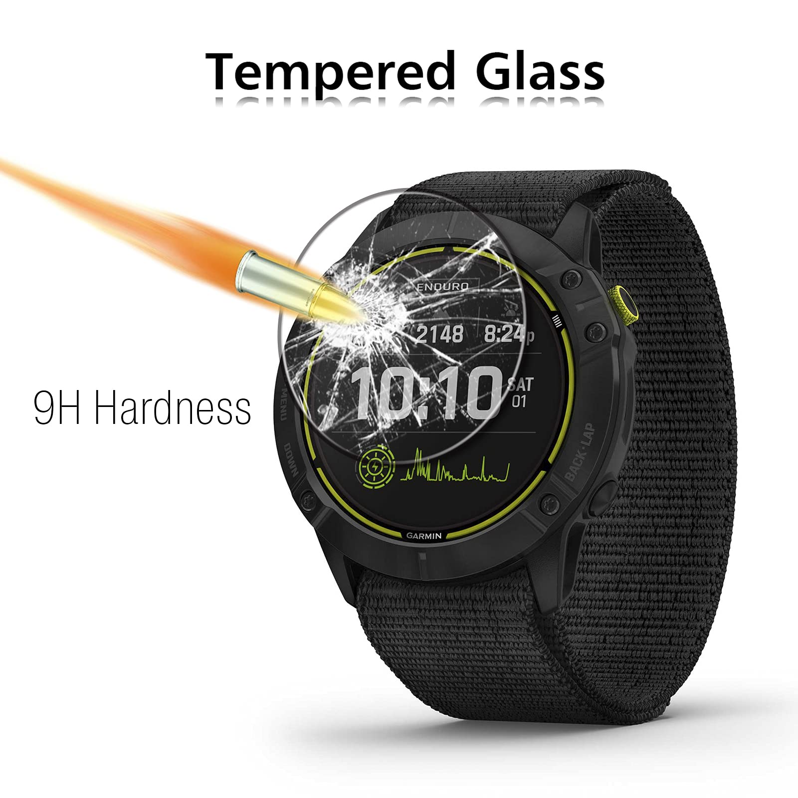 Lot De 4 Protections écran Verre Trempé Pour Garmin Instinct E 45mm - Dureté 9H, Anti-rayures, Sans Bulles
