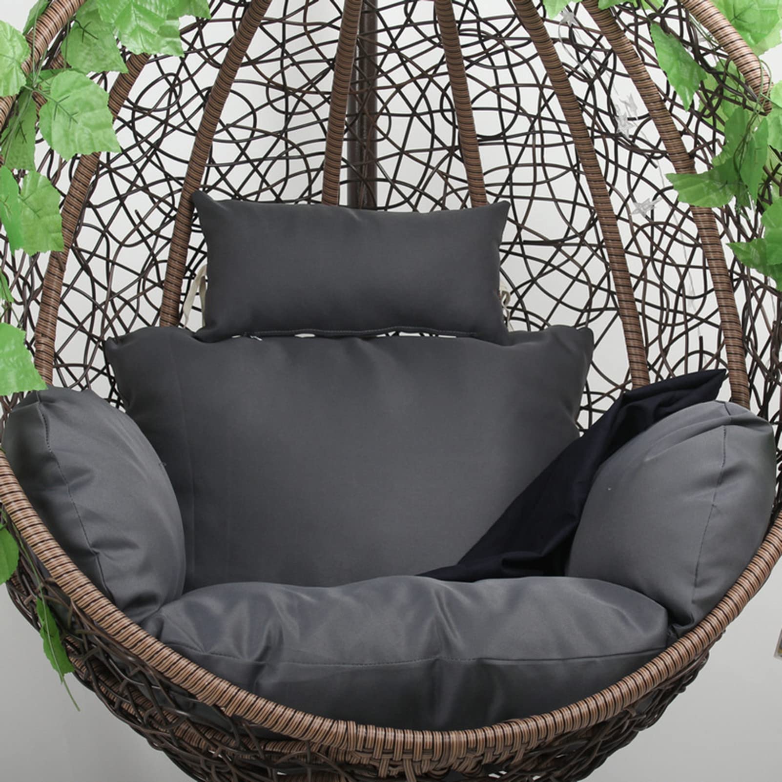 Cojín de silla columpio acolchado para jardín y patio exterior