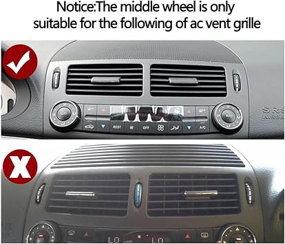 車用センターベント 2 個セット車のフロントリア空調 AC ベントローリングホイール 用 E クラス W211 E220 E280 E320 E350 E55Light Beige B 2PCS