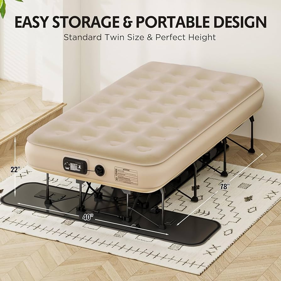 Amazon.co.jp: AutimHoo fy EZ Bed Twin Self-Inflating Air Mattress