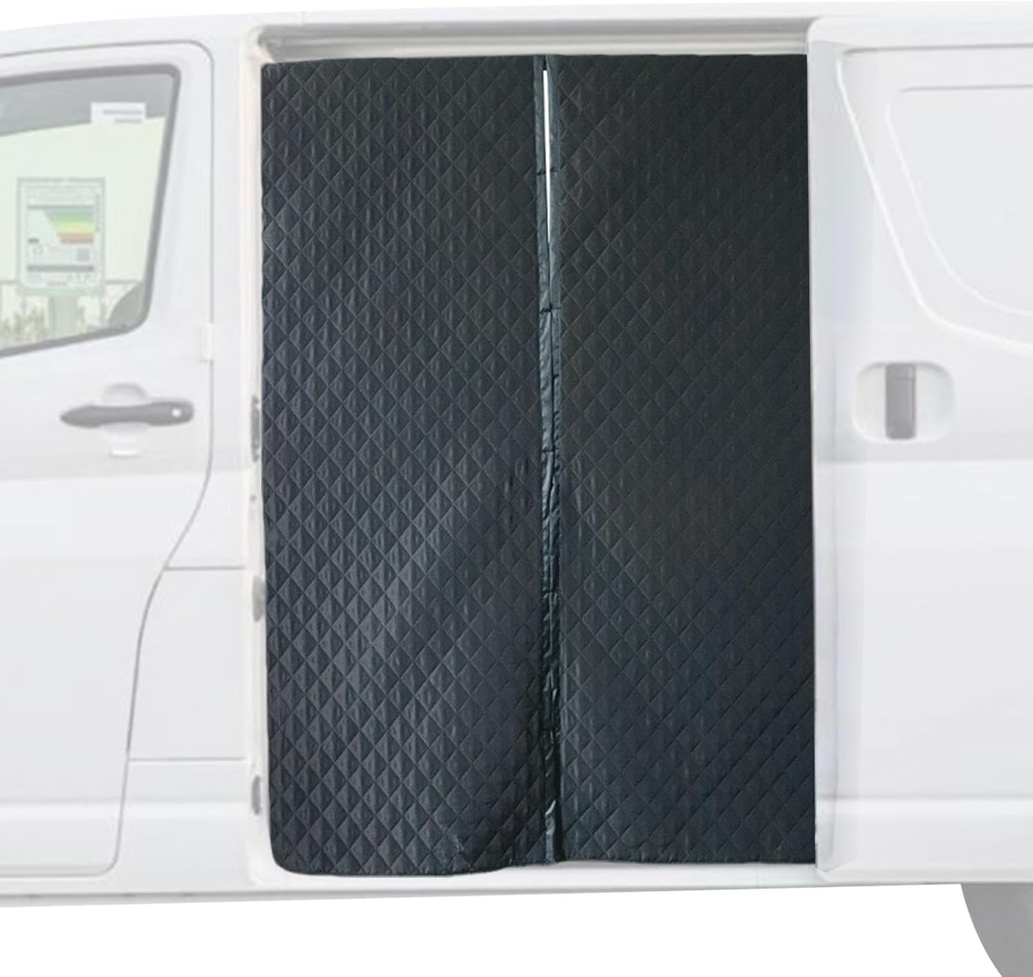 Magnetic Thermal Insulated Door Cover - Magnetic Windproof RV Curtains - RV Door Cover for Winter - for Bedroom Living Room Bathroom Dorm Trailer Hotel Garage Patio