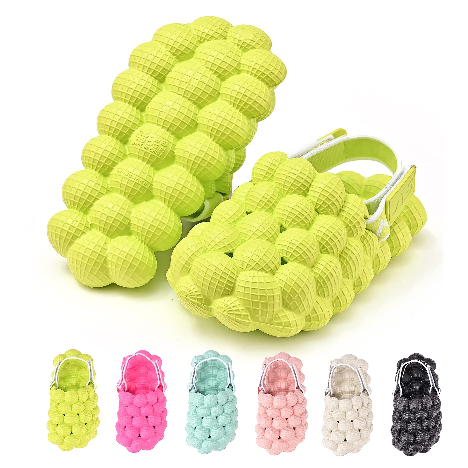 ROPULP Bubble Slides for Kids Sandals, Massage Golf Ball Slides Sandals