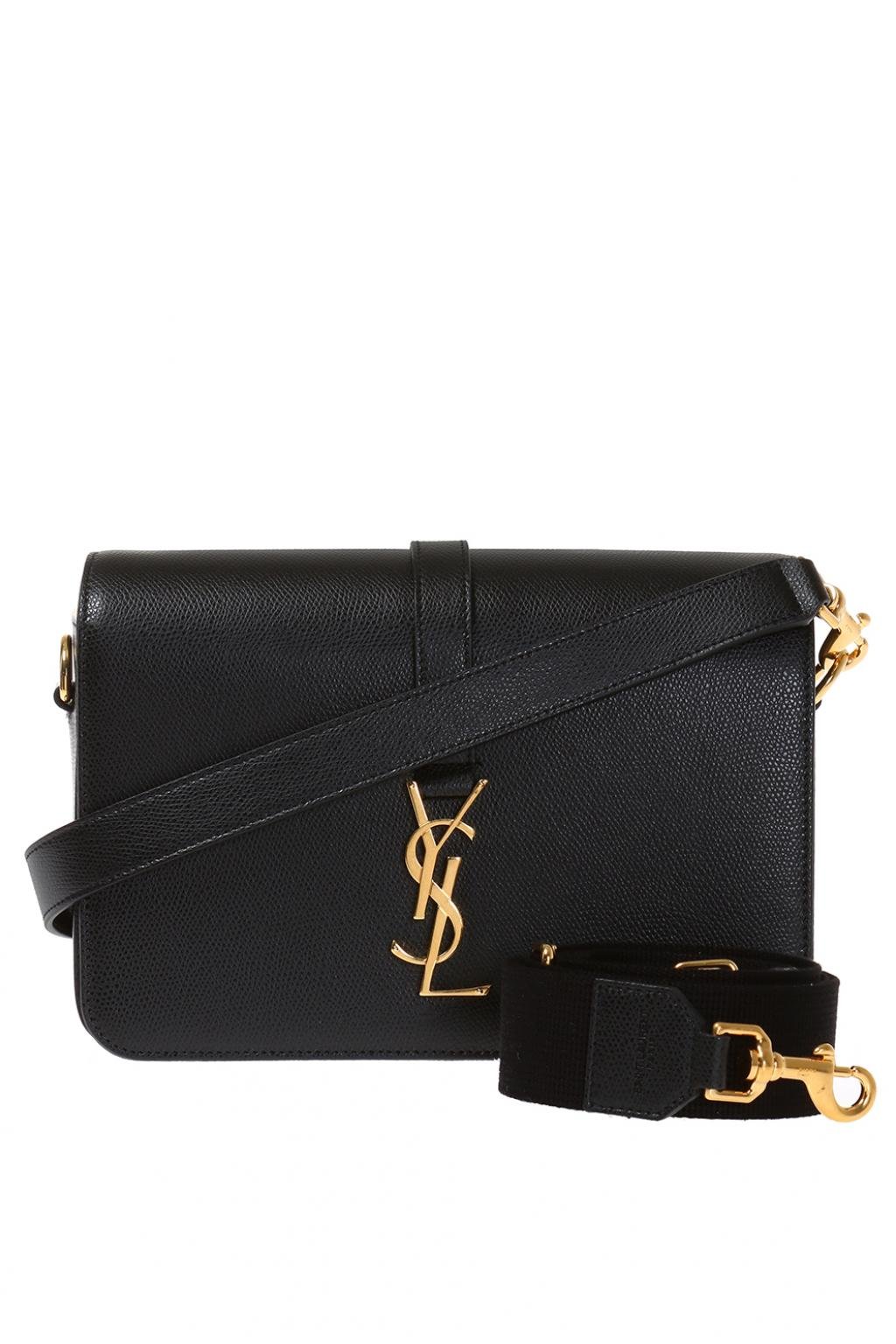 SAINT LAURENT WOMEN'S 416652CUD1J1000 BLACK LEATHER SHOULDER BAG