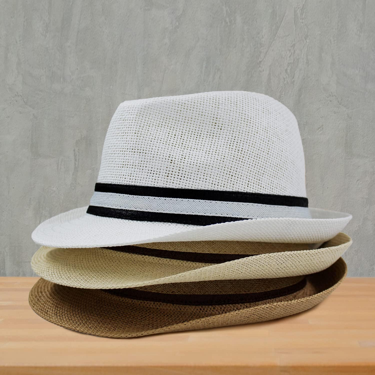 Sombrero Paja Hombre Mujer Fedora Borsalino Trilby Gorra Panamá Verano Playa ala Corta Moda Unisex