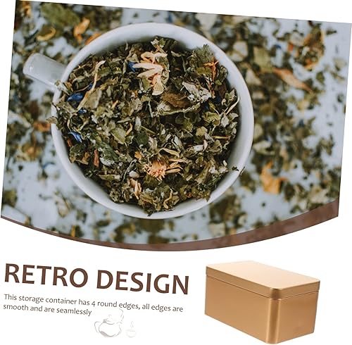 Miniatura 9 de ABOOFAN Contenedor de condimentos para dulces, latas pequeñas para galletas con tapas para regalo, latas de galletas vacías con tapas, bolsas de té