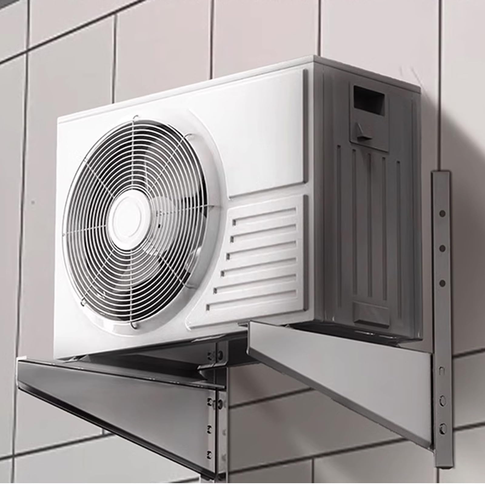 Mini soportes de montaje divididos para aire acondicionado y bombas de calor, ancho ajustable, capacidad de carga de 480 kg, soporte de unidad exterior resistente