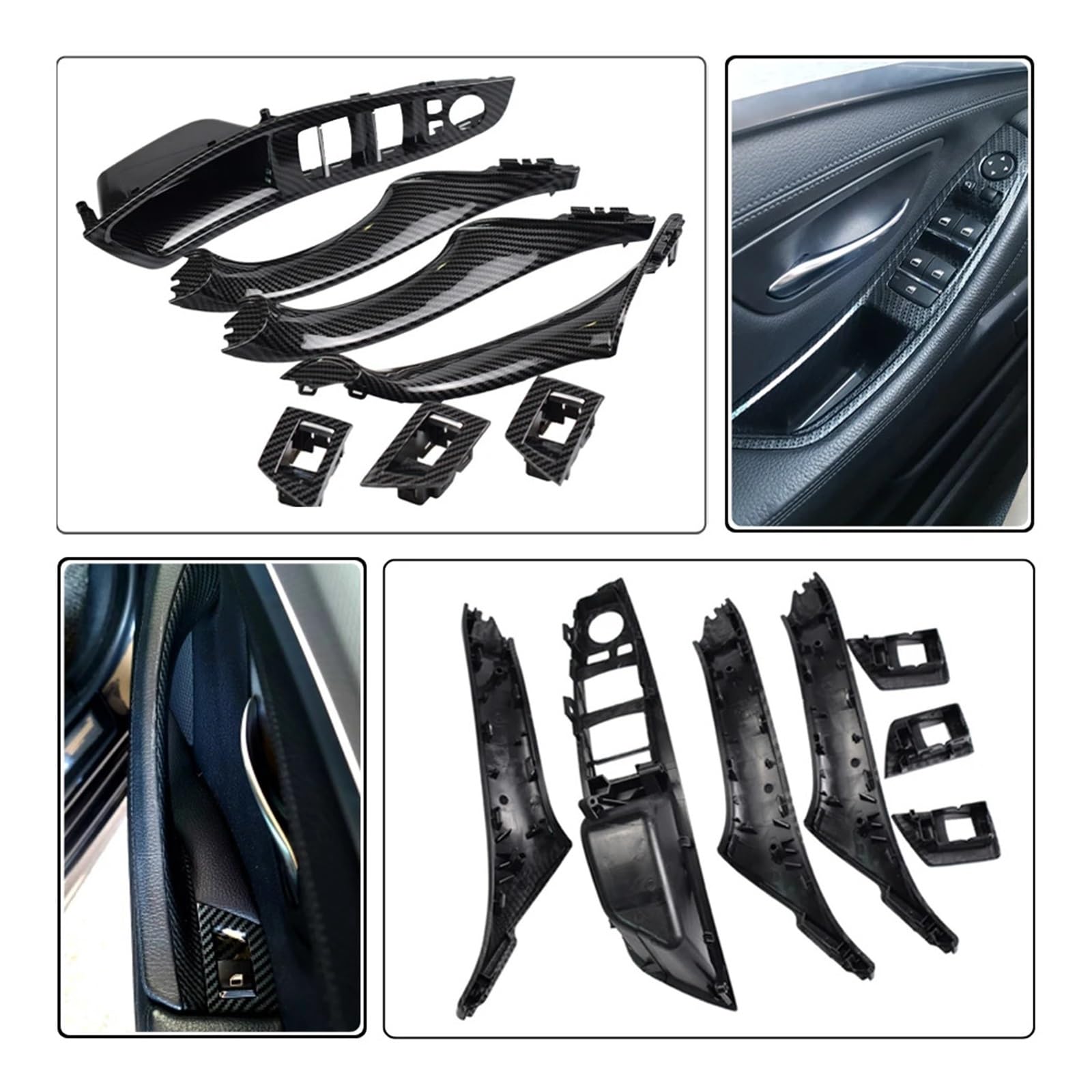 Amazon.co.jp: 室内ドアハンドル BMW 5 シリーズ F10 F11 F18 炭素繊維