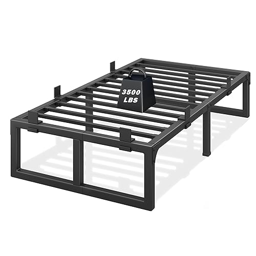 Twin Bed Frames, 18 Inch Metal Platform Bed Frame with