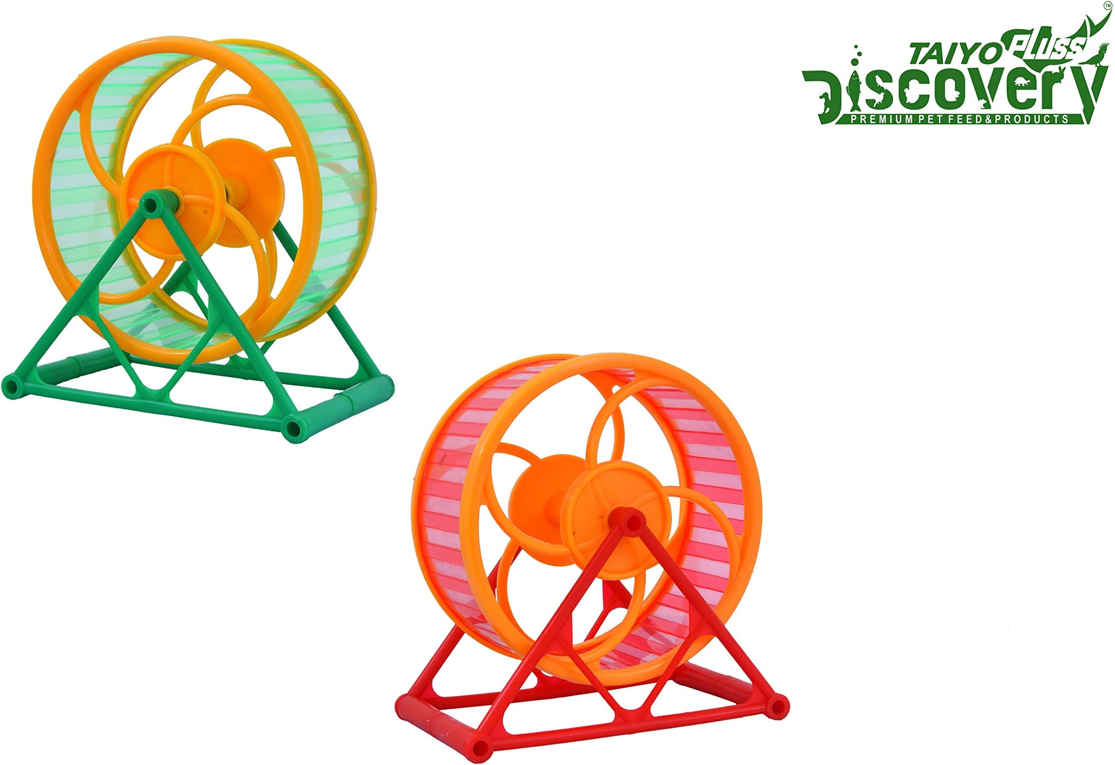 Taiyo Pluss Discovery Play Wheel Hamster Toys, 5.5 Inch X 5 Inch, Multi Color