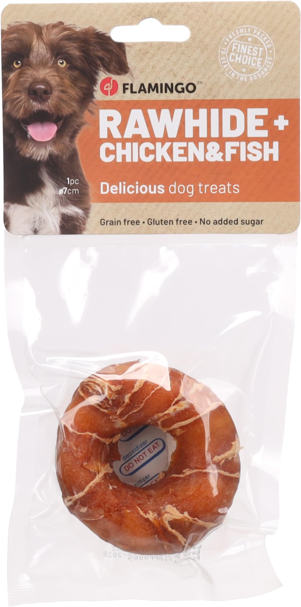 R'Hide Snack per Cani Bastoncini Anello Pollo Merluzzo 45 g Ø 7 cm Senza Glutine Senza Cereali