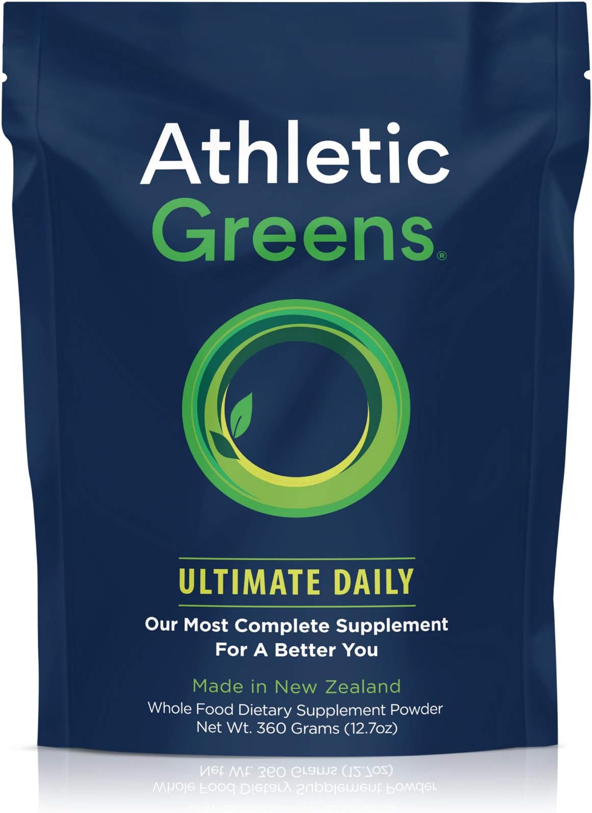 Athletic Greens Ultimate Daily, Whole Food Sourced All in One Greens Supplement, Superfood Powder, GlutenFree, Vegan and Keto Friendly, 30 Day Supply, 360 Grams (Athletic Greens)