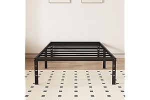 Kid Bed Frame Twin Sturdy Metal Platform Bed Frame with 14 Inch...