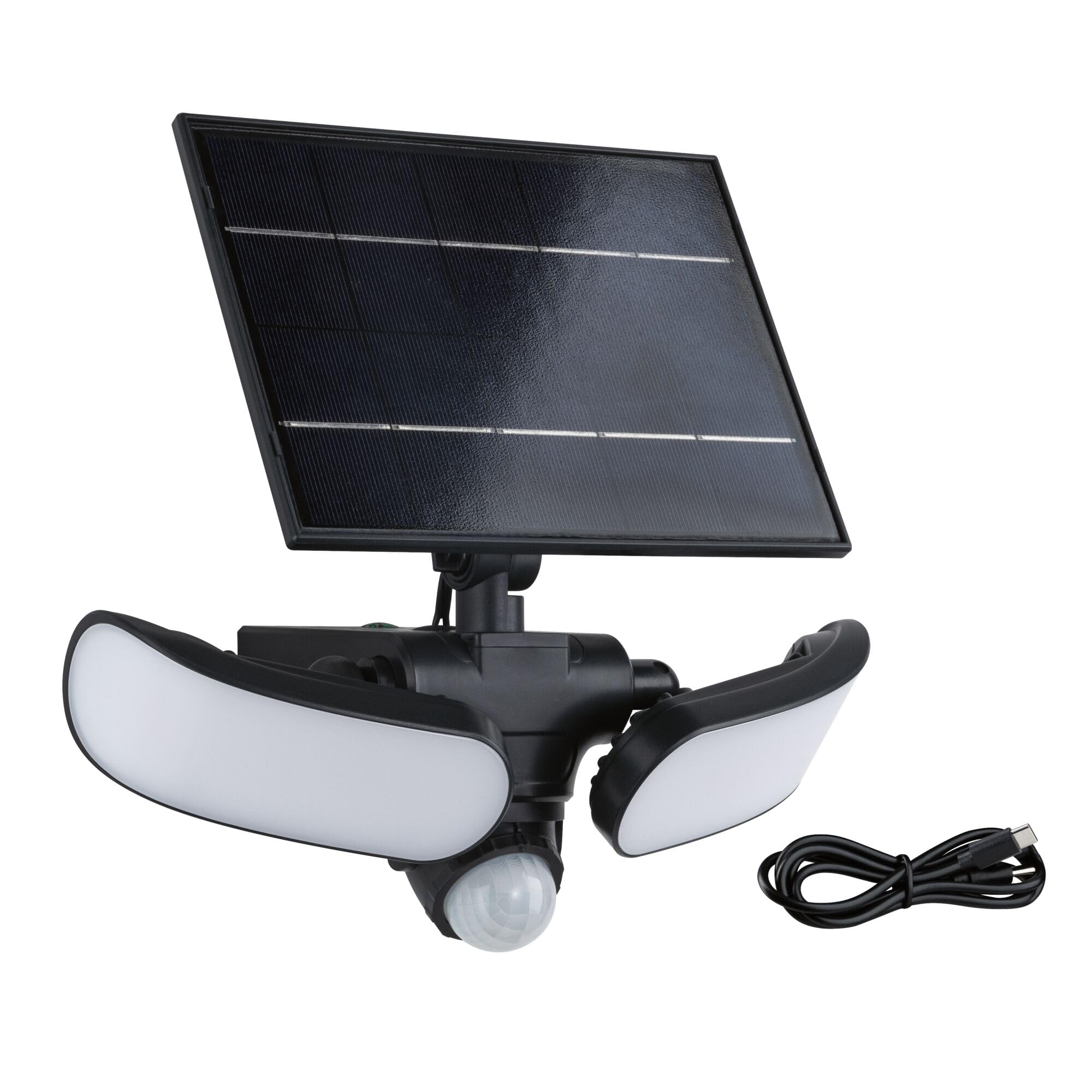 Paulmann Zewnętrzny reflektor solarny Sonlig IP65 3000 K USB PIR antracyt 94610